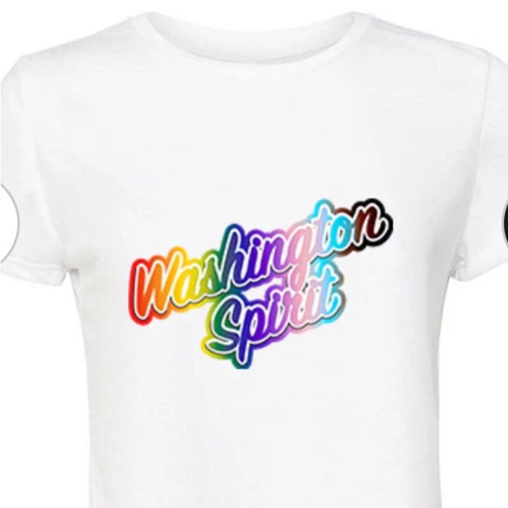 WASHINGTON SPIRIT 2024 PRIDE - SHORT SLEEVE CROPPED TEE (never worn)